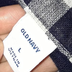 Old navy tie up flannel